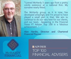 McHardy appears in Financial Times Top 100 UK Advisers